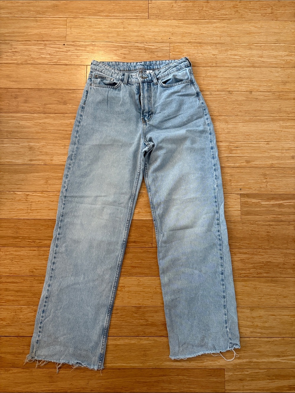 H&M High-Rise Straight Jeans